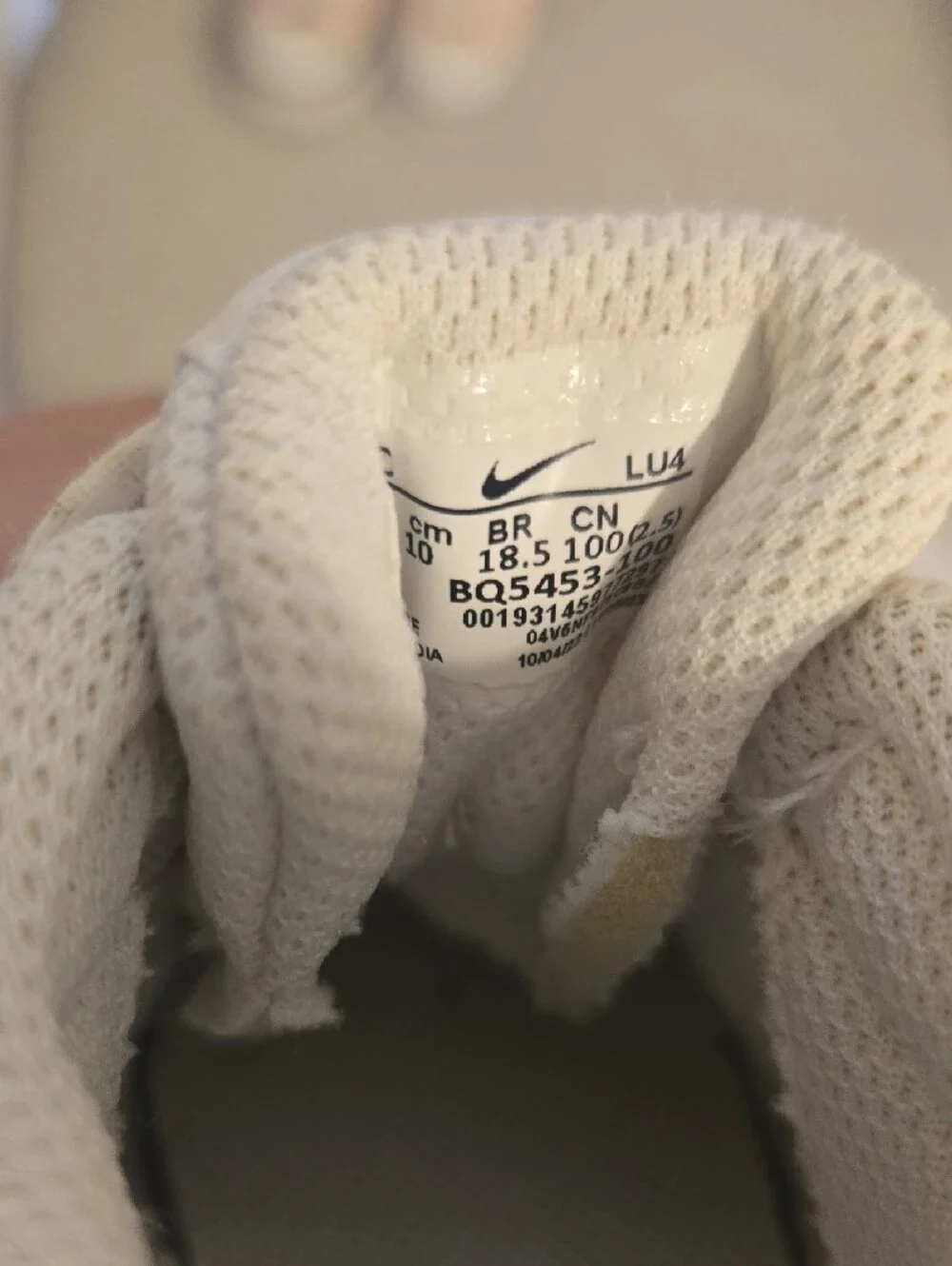 Nike Kids White Hook-and-Loop Sneakers